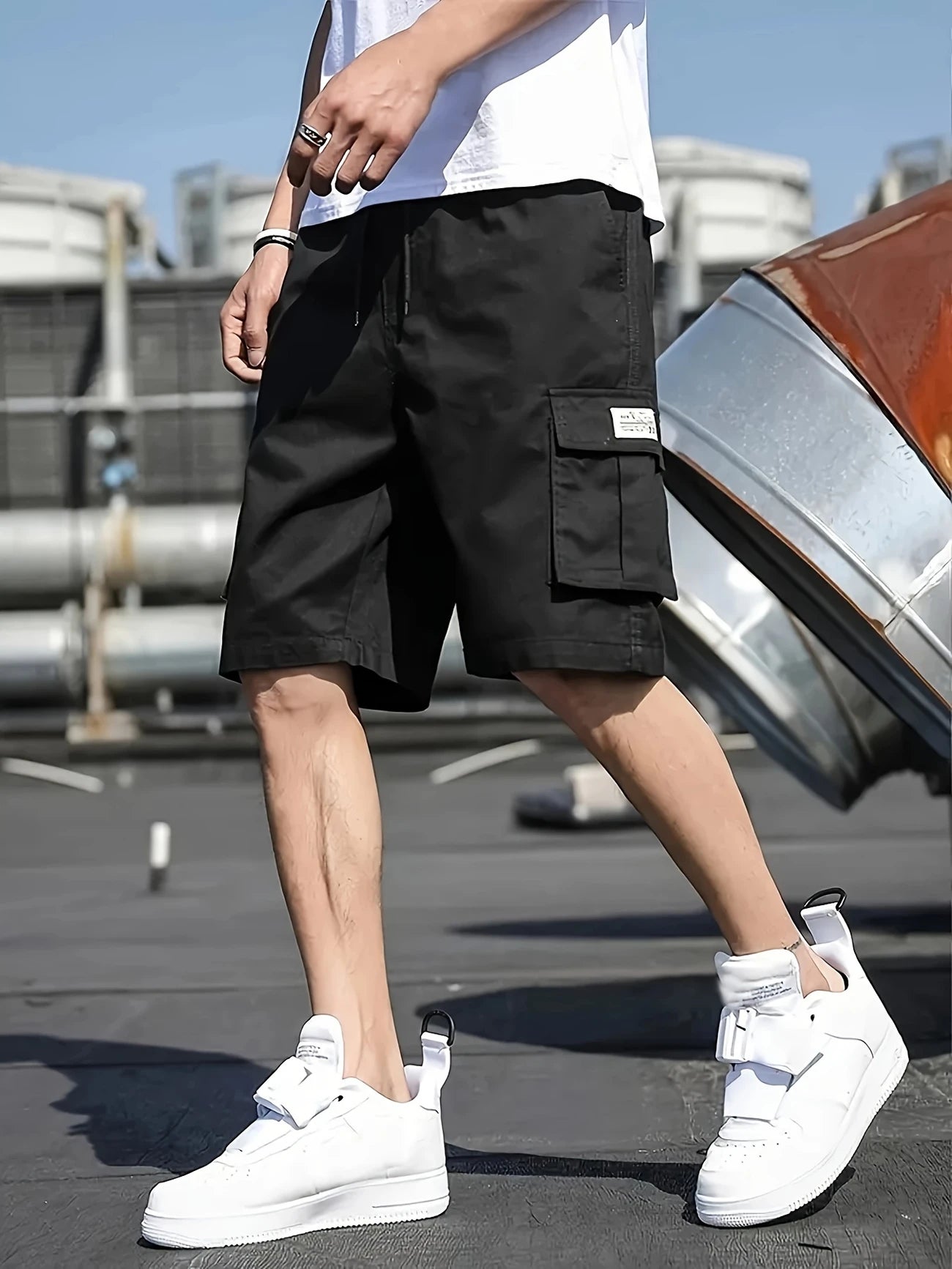Men's Cotton Casual Cargo Shorts Pack of 3