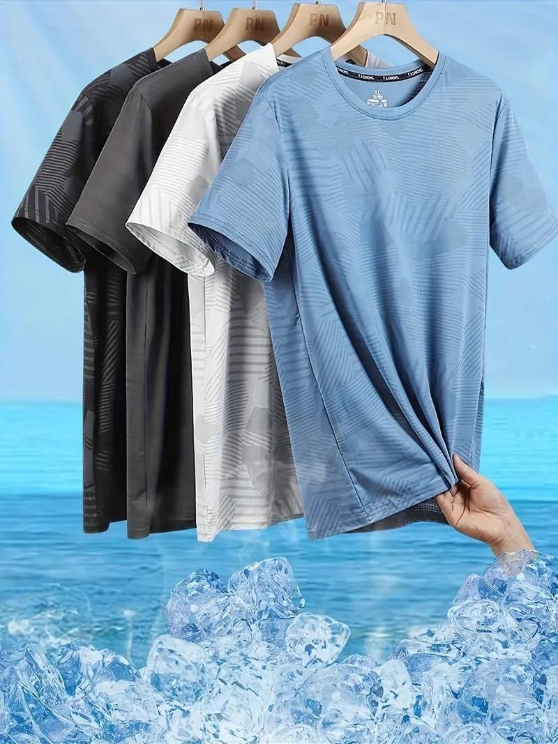 Men's Summer Casual T-shirt (Pack of 4)